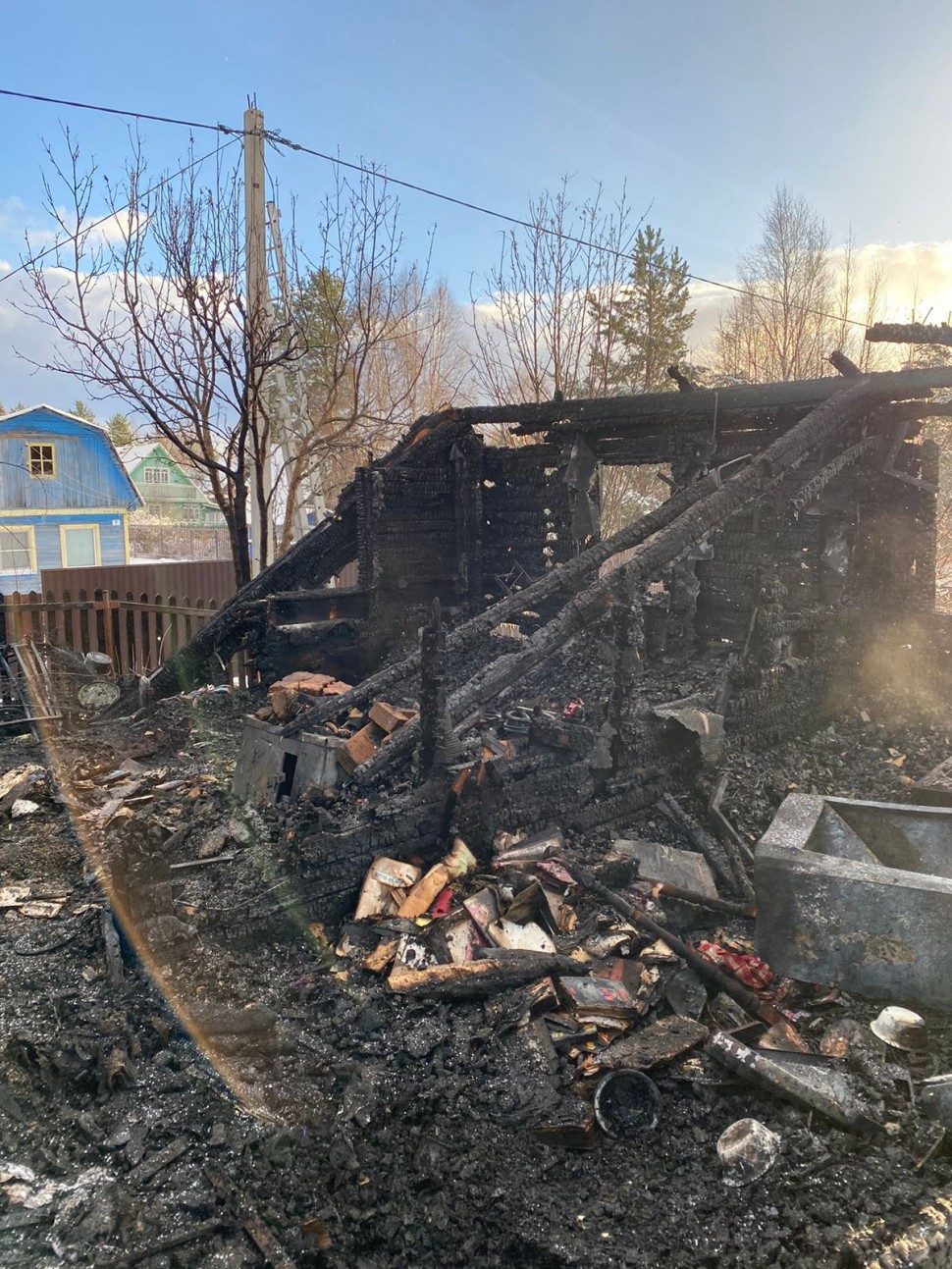 В Северодвинском СНТ мужчина погиб в результате пожара